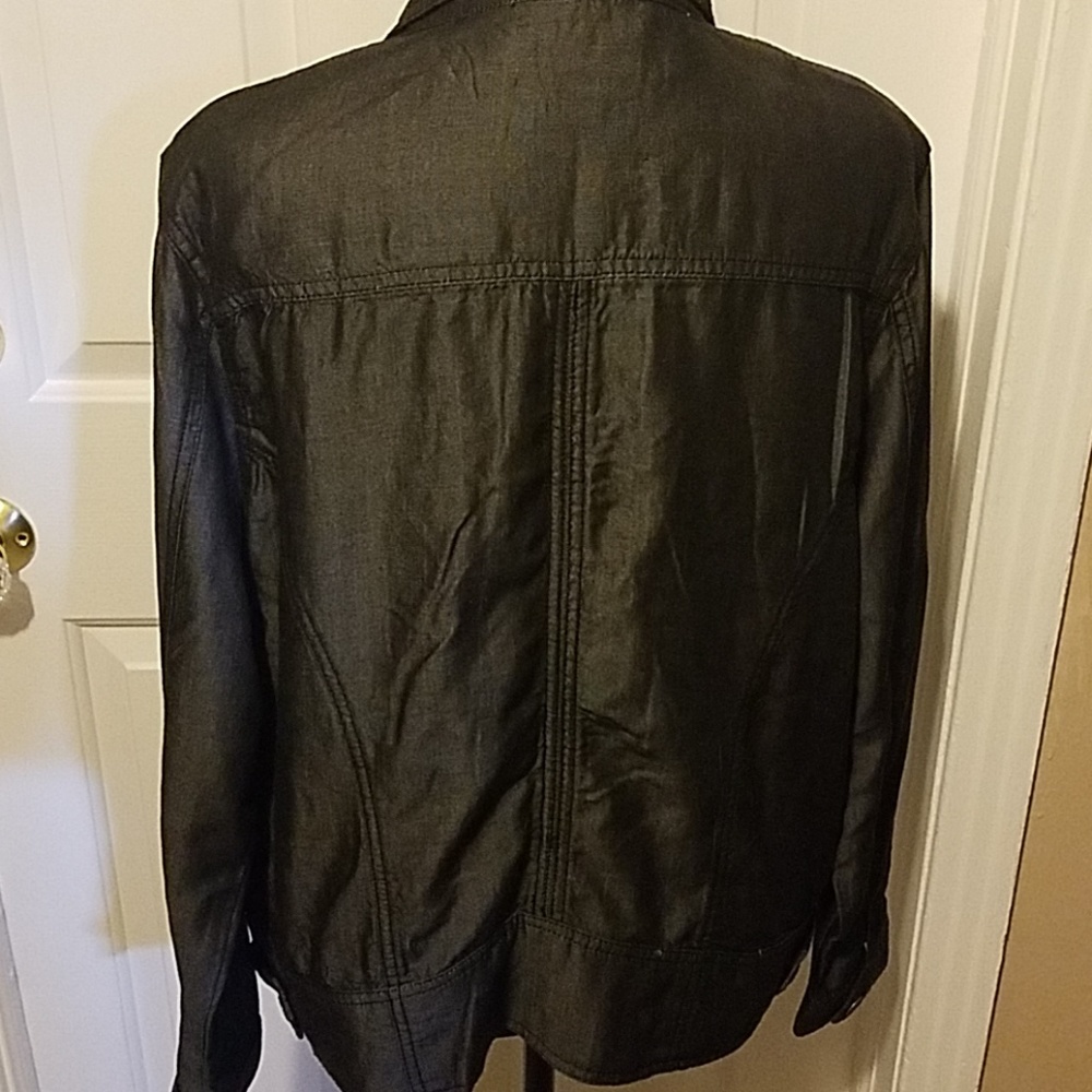 Tahari Black light weight jacket Size XL - Picture 4 of 7